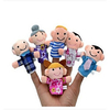 6 pcs Finger Toy Finger Puppets Hand Puppets Stuffed Animal Plush Toy Family Novelty Plush Imaginative Play,  Stocking,  Great Birthday Gifts Party Favor Supplies Boys and Girls Adults