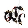 6 pcs Flies Fishing Lures Flies Feathers Carbon Steel Mixed Material Sinking Fly Fishing Bait Casting Ice Fishing