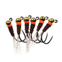6 pcs Flies Flies Fast Sinking Bass Trout Pike Sea Fishing Fly Fishing Jigging Fishing Metal