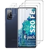 6 pcs Phone Screen Protector For Samsung A73 A53 A33 A52 A32 A72 A42 Front Camera Lens Protector Tempered Glass 9H Hardness Scratch Proof Anti-Fingerprint Phone Accessory miniinthebox