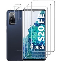 6 pcs Phone Screen Protector For Samsung A73 A53 A33 A52 A32 A72 A42 Front Camera Lens Protector Tempered Glass 9H Hardness Scratch Proof Anti-Fingerprint Phone Accessory miniinthebox