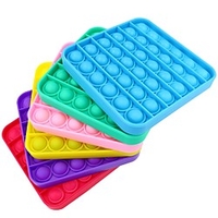 6 Pcs Silicone Tie-dye Push pop Bubble Fidget Toy,  Autism Special Needs Stress Reliever,  Squeeze Sensory Toy Relieve Emotional Stress for Kid Adult miniinthebox