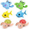 6 Pcs Wind-Up Bath Toy,  Swimming Pool Turtles Crabs Sharks,  Colorful Floating Bathtub Water Toy for Baby Toddler miniinthebox