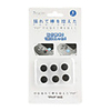 6 Pieces Black Thumbstick Cap Cover Button Kit for PSP 1000