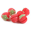 6-pieces Strawberry Shaped Sponge Hair Care Roller Curler Roll