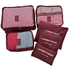 6 sets Travel Bag / Travel Organizer / Packing Organizer Large Capacity / Waterproof / Ultra Light (UL) Non-woven Fabrics Travel drawstring with window travel shoe storage bags