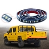 60 inches Triple LEDs Tailgate Strip Light Waterproof with 4-Way Flat Connector Wire - Solid Amber Turn Signal Red Brake Running White Reverse Lights miniinthebox