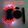 60 LED Red Light Solar Christmas String Light (CIS-19136-60LED)