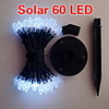 60 LED White Light Solar Christmas String Light (CIS-19128-60LED)