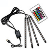 60 LEDs Strip Lights 17cm4 RGB 5050 SMD 10mm 1 24Keys Remote Controller 1 set RGB Thanksgiving Day Christmas Waterproof USB Suitable for Vehicles 5 V