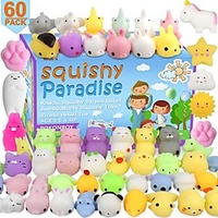 60 Pack Mochi Squishy Toys Squishies,  Cat Panda Unicorn Squishy Mini Kawaii Squishies Birthday Party Favors Cute Animals Stress Relief Toys Carnival Prizes for Kids Boys Girls Adults miniinthebox