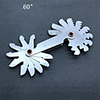 60° Thread template 60Metric and inch pitch gauge thread measuring tool