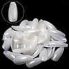 600PCS Coffin Nails Ballerina Fake Nail Tips Long Full Cover Acrylic False Nails Natural Artificial Nails 10 Sizes For Nail Salons or DIY Nail Art At Home
