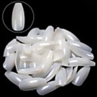 600PCS Coffin Nails Ballerina Fake Nail Tips Long Full Cover Acrylic False Nails Natural Artificial Nails 10 Sizes For Nail Salons or DIY Nail Art At Home