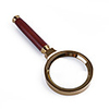 60x4 Handheld Magnifier with Wooden Handle