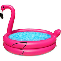 63 Inflatables Kiddie Pool for Kids Toddler Infant Baby Pool Flamingo Blow Up Swimming Pool Indoor Outdoor Backyard Garden Summer Water Games Party Toys Lounge Pit Ball Pool(63x47x 10) miniinthebox