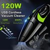 6500Pa Powerful Wireless Car Vacuum Cleaner Portable Handheld 120W USB Cordless Wetamp;Dry Use Rechargeable Home Car Vacuum Cleaner