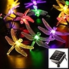 6.5M Solar Dragonfly Christmas Lights Solar Fairy String Lights for Xmas Party garden Decorations Outdoor Solar Lamp