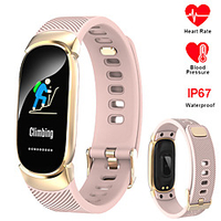 696 QW16 Unisex Smart Wristbands Bluetooth Waterproof Heart Rate Monitor Blood Pressure Measurement Sports Information Pedometer Call Reminder Activity Tracker Sleep Tracker Sedentary Reminder
