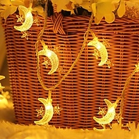 6M 40LEDs 3M 20LEDs Star And Moon String Lights Fairy Lights Christmas Garland Wedding decoration Lights USB or Battery Operate Twinkle Light miniinthebox