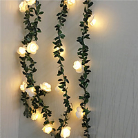 6M Artificial Plants Led String Light Creeper Green Leaf Ivy Vine for Valentine