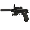 6mm Pistol Spring-load BB Gun Toy with Laser Sight and Flashlight