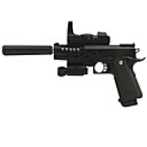 6mm Pistol Spring-load BB Gun Toy with Laser Sight and Flashlight