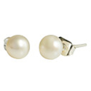 6mm Round Pearl Earring