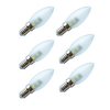 6pcs 1 W LED Candle Lights 50 lm E14 C35 7 LED Beads SMD 5050 Decorative White 180-240 V miniinthebox