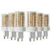 6pcs 10W 900-1000lm G9 LED Bi-pin Lights 86LED 2835SMD High Quality Ceramic Dimmable LED Light Bulb AC 220-240V miniinthebox