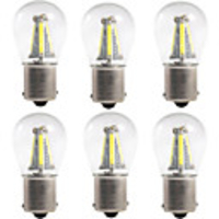 6pcs 1156 / 1157 Car Light Bulbs 4 W COB 300 lm 4 LED Turn Signal Lights / Brake Lights / Reversing (backup) Lights For universal All years