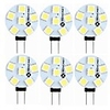 6pcs 1.5 W LED Bi-pin Lights 60-80 lm G4 T 6 LED Beads SMD 5050 Decorative Warm White White 12 V