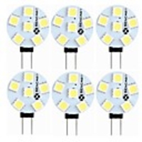 6pcs 1.5 W LED Bi-pin Lights 60-80 lm G4 T 6 LED Beads SMD 5050 Decorative Warm White White 12 V