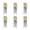 6pcs 2 W LED Bi-pin Lights 200 lm G9 14 LED Beads SMD 2835 Warm White White 220-240 V miniinthebox