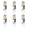 6pcs 3 W 24 LED Silica Gel Corn Lights LED Bi-pin Lights G4 3014SMD LED Creative Party Decorative Crystal Chandelier Light source Energy-saving Light Bulbs Warm White White AC/DC12 V