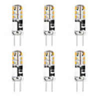 6pcs 3 W 24 LED Silica Gel Corn Lights LED Bi-pin Lights G4 3014SMD LED Creative Party Decorative Crystal Chandelier Light source Energy-saving Light Bulbs Warm White White AC/DC12 V