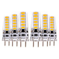 6pcs 4 W LED Bi-pin Lights 300-400 lm GY6.35 T 12 LED Beads SMD 5730 Decorative Warm White Cold White 12-24 V 12 V