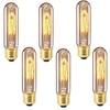 6pcs 40 W E26 / E27 T10 Warm White 2200-2700 k Retro / Dimmable / Decorative Incandescent Vintage Edison Light Bulb 220-240 V miniinthebox
