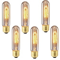 6pcs 40 W E26 / E27 T10 Warm White 2200-2700 k Retro / Dimmable / Decorative Incandescent Vintage Edison Light Bulb 220-240 V miniinthebox