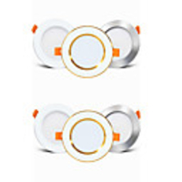 6pcs 4pcs Driverless LED Recessed Downlight 2-in-1 3W LED Ceiling Spot light Bedroom Indoor Lighting AC85-265V hole size 50-60mm