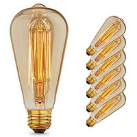 6pcs 4pcs Vintage Edison Bulb E27 St64 40W Chandelier Pendant Lights 220V Lamp Incandescent Light Rope Lamp Holder E27 miniinthebox