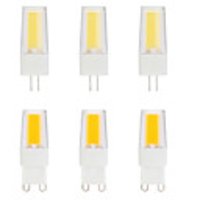 6pcs 5 W LED Bi-pin Lights 500 lm G9 G4 T 1 LED Beads COB Dimmable Warm White White 220-240 V
