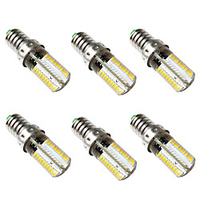 6pcs 5 W LED Corn Lights 500 lm E14 80 LED Beads SMD 3014 Warm White White 220-240 V