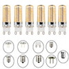 6pcs 5 W LED Corn Lights LED Bi-pin Lights 500 lm E14 G9 G4 T 80 LED Beads SMD 3014 Dimmable Warm White White 220-240 V 110-120 V