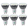 6pcs 7W 600-700lm GU10 LED Spotlight 48 LED Beads SMD 2835 Warm White Cold White Natural White