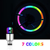 6PCS Bicycle Valve Light Bike Valve Lamp Seven Colors Tire Caps LED Lamps Flash Light Wheel Light for Cars Bikes Motorbikes