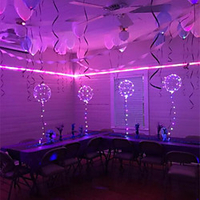 6Pcs LED Luminous Led Balloon Transparent Round Bubble Decoration Birthday Party Wedding Decor LED Balloons Christmas Gift miniinthebox