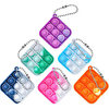 6PCS Mini Push Pop Bubble Simple Fidget Sensory Toy Keychain Decompression ToysPop Popper Fidget Toys Mini Hand Toys for Adult Kids Anxiety Stress ReliefOffice Desk Tie Dye Toy miniinthebox