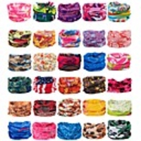 6pcs Scarf Dust Scarf Unisex Magic Tube Scarf Elastic Riding Cap Multifunctional Sports Fitness Bandana Wristband