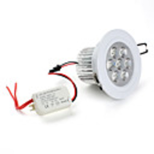 7 1W 630LM 5500-6500K White LED Ceiling Light Bulb (85-265)